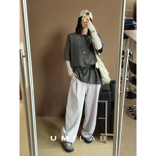 UMILAB｜漫游*日常王者 空气感高弹舒适松紧腰藏肉茧型神裤P1326V 商品图4