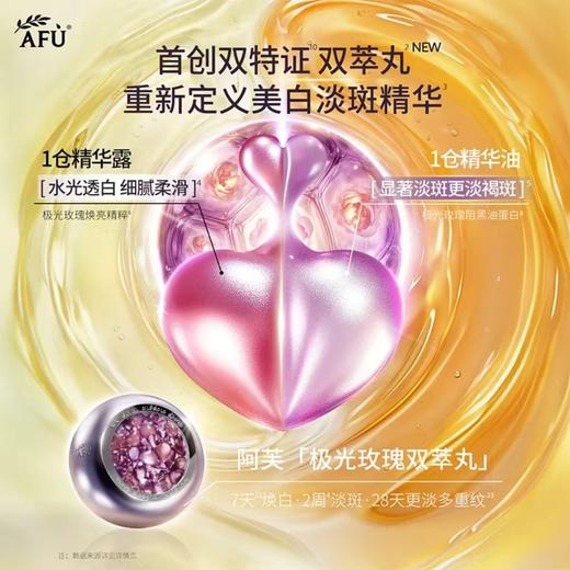 阿芙极光美白淡斑修护双效精华油套组（0.2ml+0.2ml）*45粒/瓶 商品图0