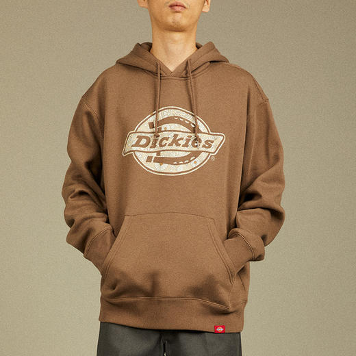 Dickies加绒连帽卫衣秋冬男女同款潮流宽松长袖百搭加厚情侣上衣DK012604 商品图7