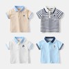 【亲肤透气❗耐磨耐脏】男童短袖T恤2026春夏装新款儿童短袖翻领polo衫宝宝卡通绣上衣。xa 商品缩略图0