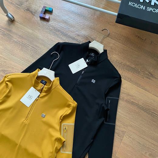 可隆2026新款半拉链打底户外休闲衣 男士吸湿排汗抗菌半拉链长袖T恤 商品图3