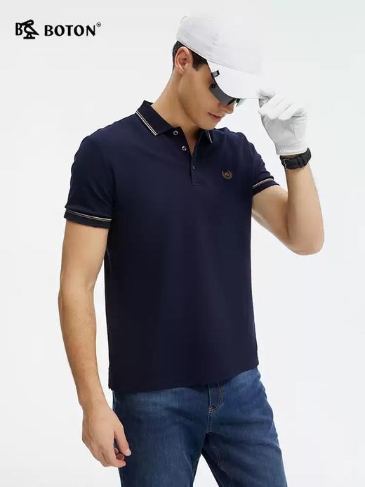 [桑蚕丝]波顿夏季男士翻领短袖POLO针织衫｜户外运动到商务休闲，一件切换MT037225 商品图3