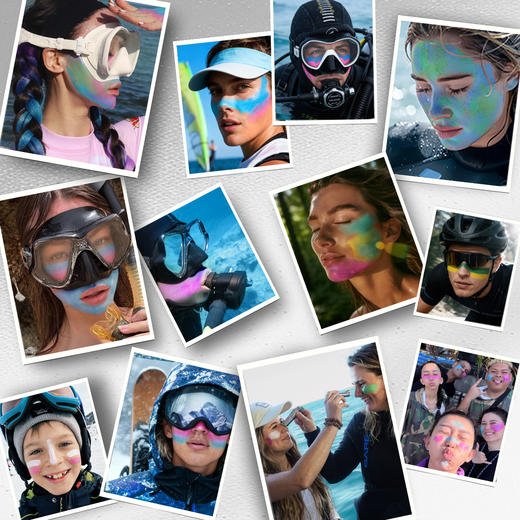 iLab艾莱博彩色小银棒(防护棒/运动泥/彩妆棒)冰爽/防水防汗12g 商品图1