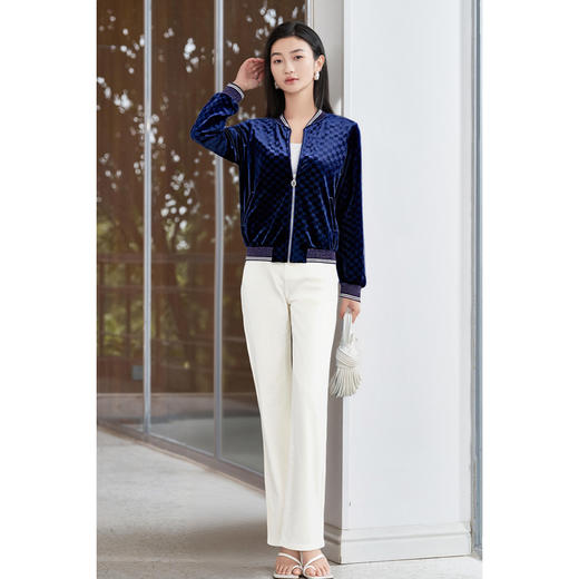 剩S/XL 丝绒上衣+裤子 套装5P25CG5042 商品图3