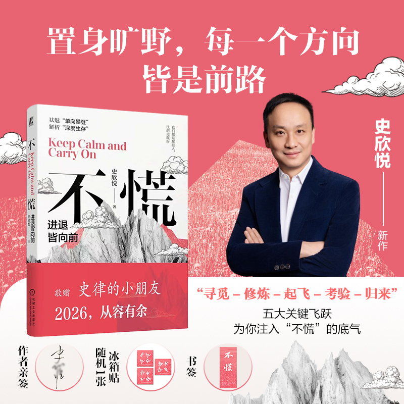 不慌 进退皆向前 史欣悦 缓解焦虑 迷茫 个人成长 情绪 成功励志自我调节自我完善书籍