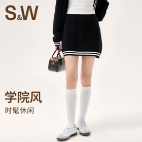 【SW速惟】 短款高腰显瘦a字短裙5061