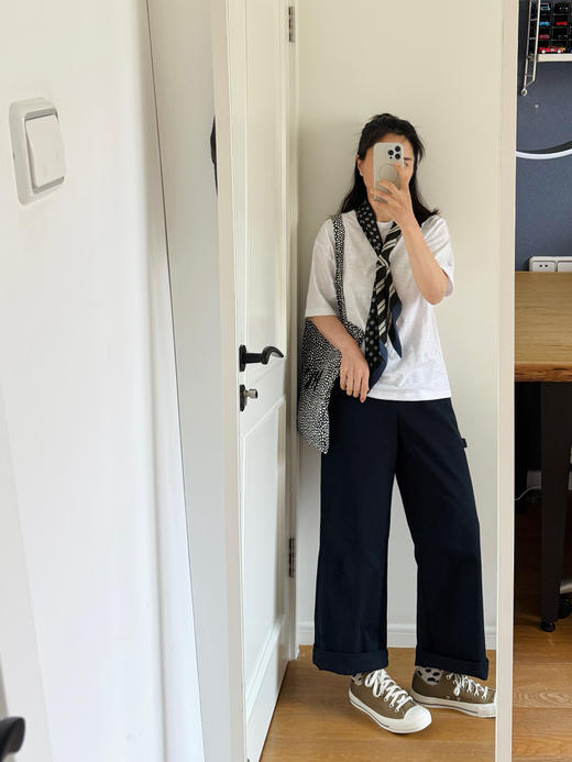 R45-水洗竹节棉短袖纯色松身T恤【包邮+三天无理由退换】 商品图9