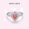ShiningHouse[培育] 粉钻系列 18k金钻石戒指 心形1克拉钻人工真钻人造钻石K金戒指时尚钻石戒指卓越匠心奢耀臻献【此商品不支持7天无理由退货退款】预计3日发货，ZDR01149S-100 商品缩略图0