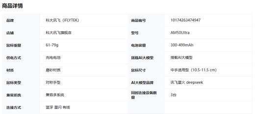 【JY】科大讯飞AM50Ultra 黑色 商品图3