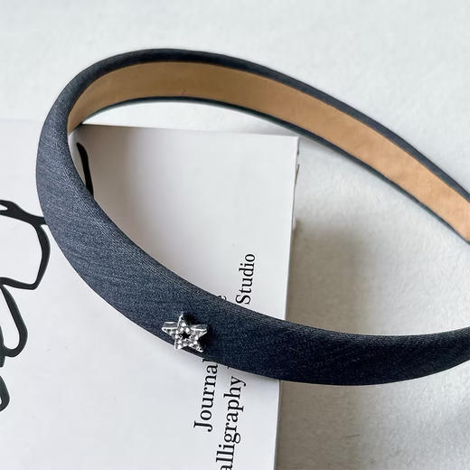 简约小众牛仔蓝发箍-纪念日百货门店同款169599733 商品图0