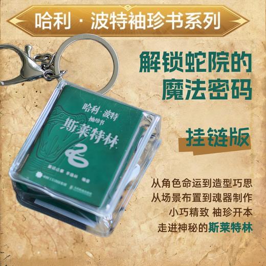 哈利波特袖珍书 斯莱特林 华纳官方授权哈利波特周边挂链书袖珍微型书宝典幕后设计人物哈迷艺术收藏书籍火柴盒大小魔法博物馆 商品图0