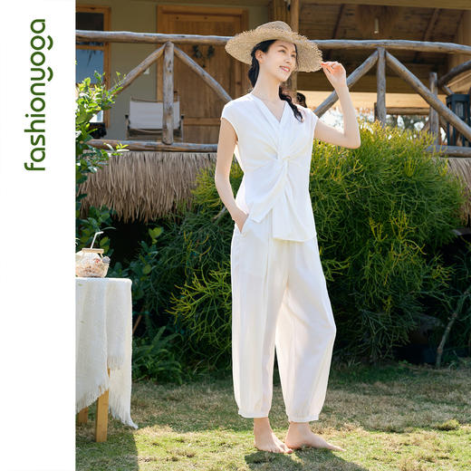 FM16309休闲禅风外搭短袖 商品图9