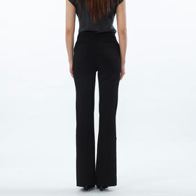 高腰设计基本款弹力微喇裤-纪念日百货门店同款168794406