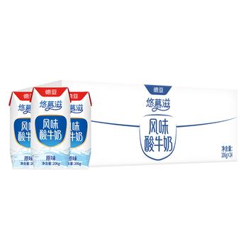 德亚（Weidendorf）【国产】常温原味酸奶200ml*24盒/206g*24盒 新老版本随机 商品图1