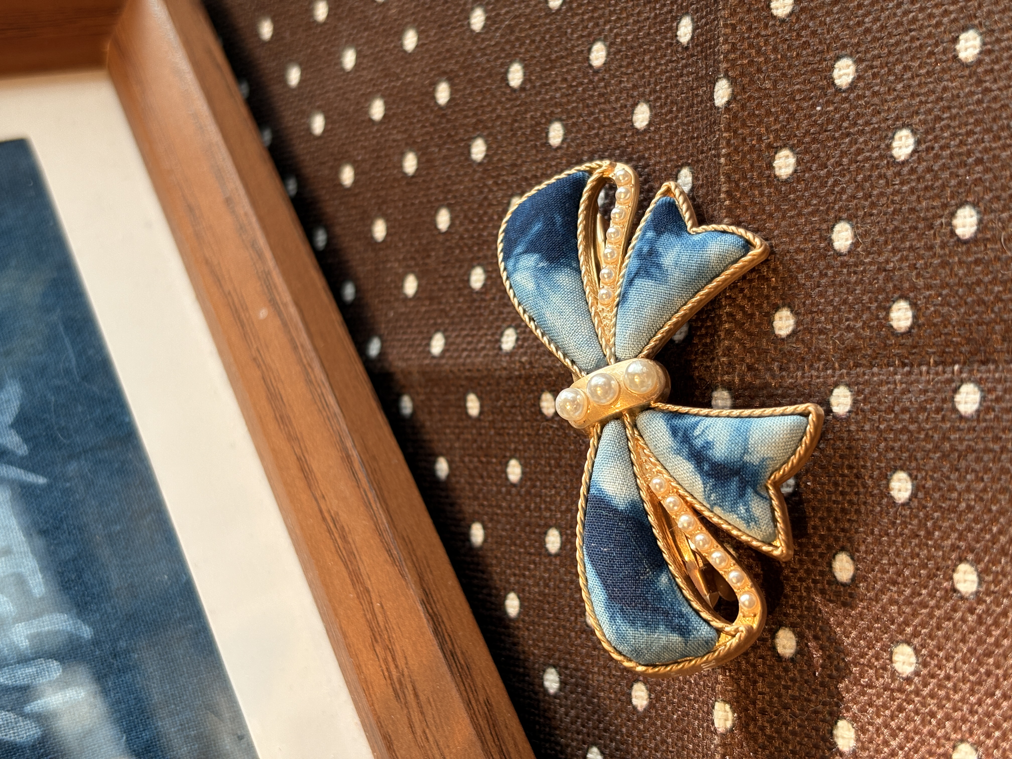 非遗扎染发夹手工草木染布艺一字夹碎发夹子头饰