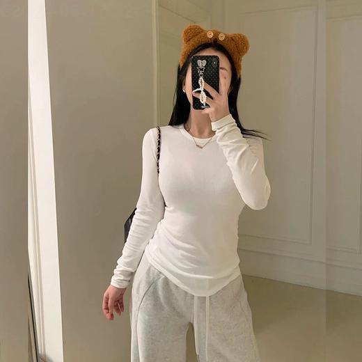 点此购买 Lulu露露Hold Tight地奥‬利兰精莫‬代尔女士圆‬领长袖打底衫 ye 341906 商品图8