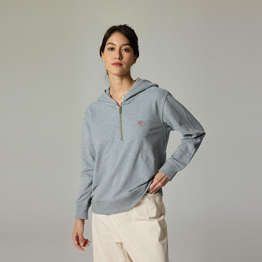 Dickies胸前小LOGO连帽拉链卫衣女 休闲百搭纯色女卫衣 DK0A87FJ  Y 商品图8