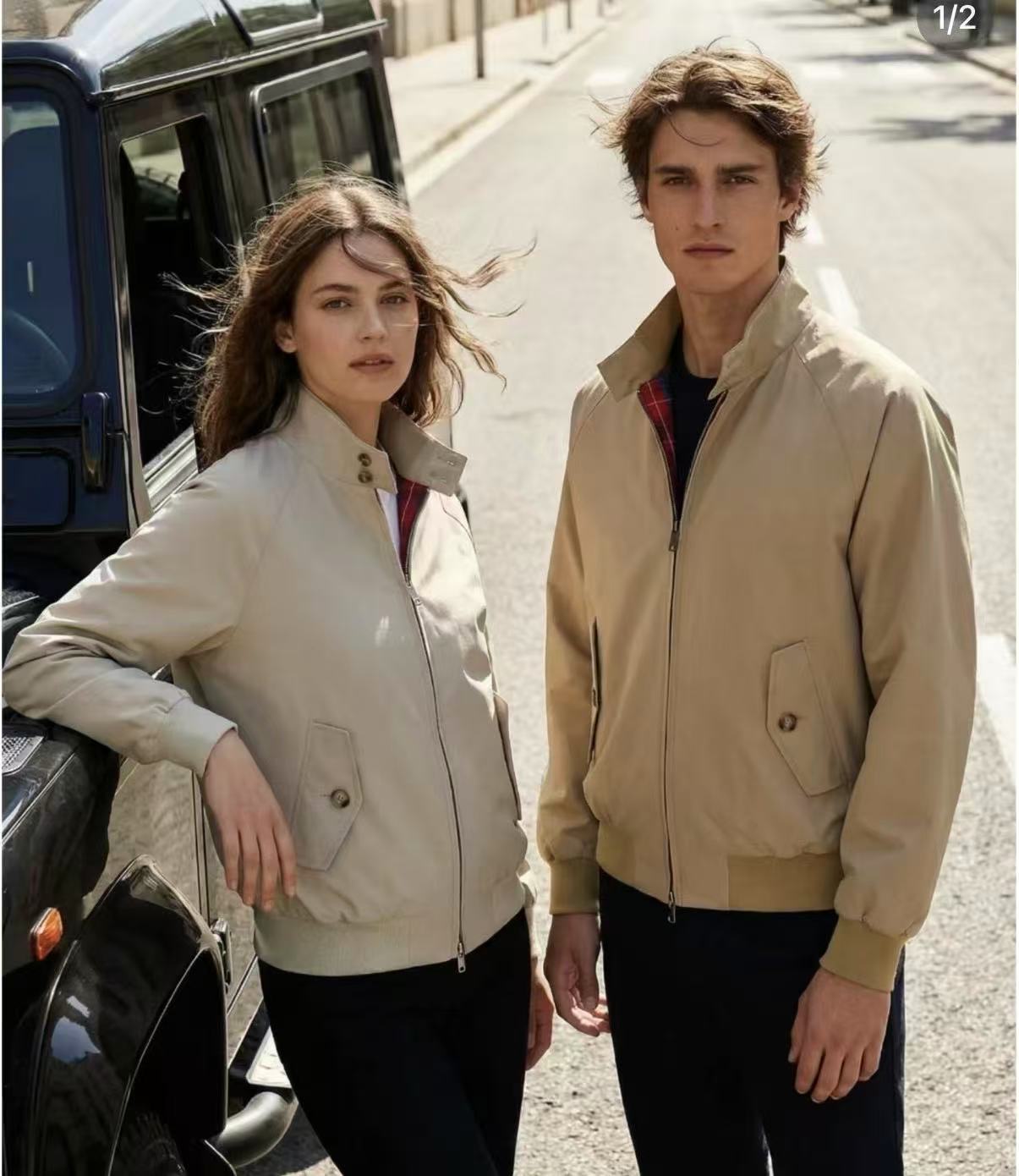 重磅推荐 B家G9夹克 纯订单哈林顿夹克  三色男女同款