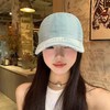 【春季穿搭】美式新款字母复古做旧蓝色棒球帽女款春刺绣帽子显脸小鸭舌帽男潮 商品缩略图2