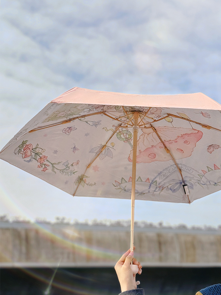 预售3天 拍照也能出片 ！mamoru六折原创艺术防晒伞 藏在包包里的高颜值伞~