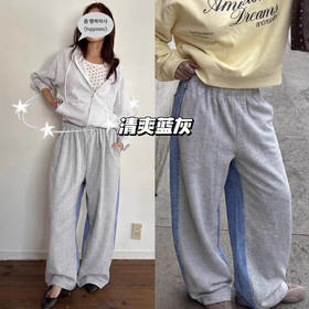 新品上新 | 卫裤+牛仔拼接 时髦造型裤💓