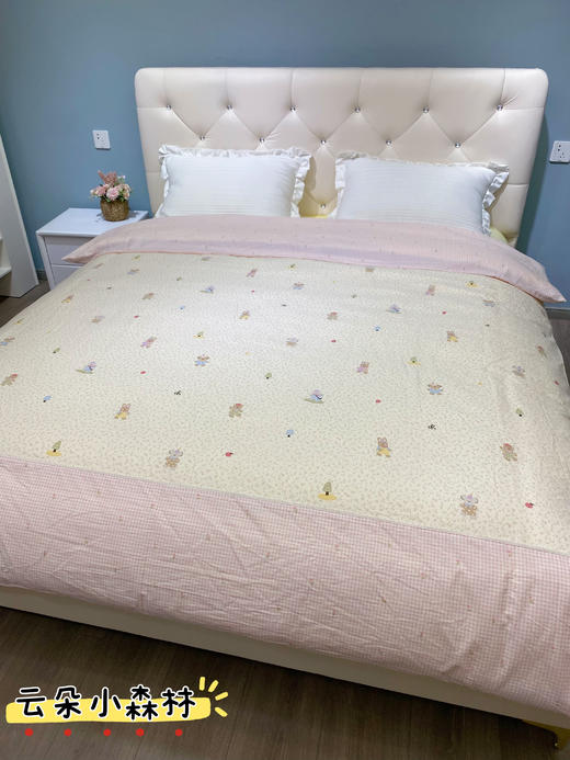 5折秒杀~松植屋100%精梳全棉高密被套甄选新疆长绒棉200*230被罩 商品图3