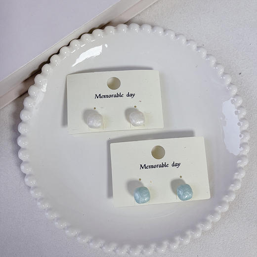 百搭彩色小馒头珍珠耳钉耳环（10mm）-纪念日百货门店同款169894071 商品图4