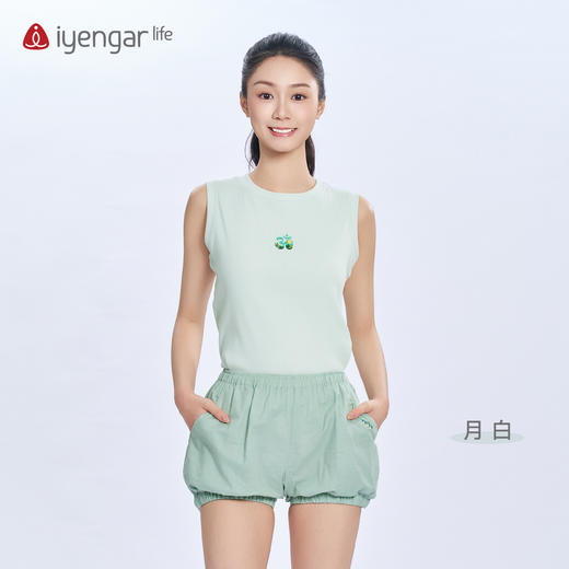 艾扬格 life C1225 瑜伽OM女装背心 无袖T恤 轻盈冰爽 原创设计经典瑜伽符号ॐ‌ 视觉立体层次丰富 商品图2