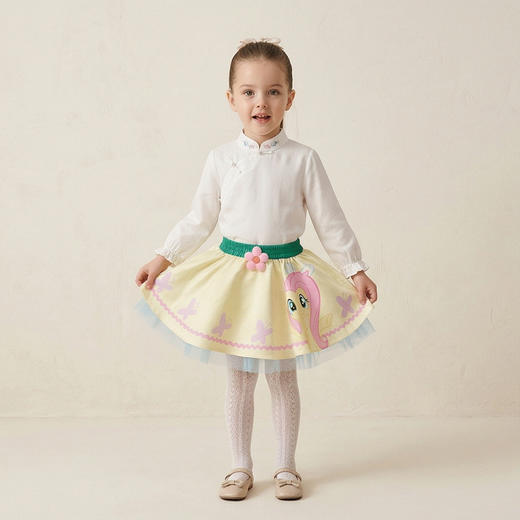 小马宝莉联名年衣童装半身裙春季新款女童公主小马宝莉春季半裙N1261011C01 商品图9