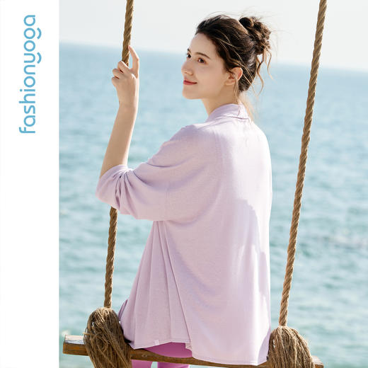 凡圣瑜伽气质天丝外搭长袖F16314 商品图4