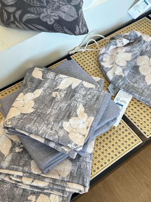 家居生活【京帝 法式原麻床品五件套】109到手五件套！看得见的质感 轻奢花色 独特肌理纹 质地柔软亲肤 商品图3