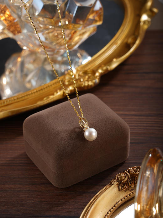 子佩集【缘起史诗】银S925珍珠惜王妃套链项链【P3164】双色水滴2602 商品图7