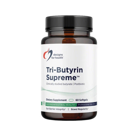 【效期至28年11月】肠道菌群营养胶囊 Designs for health Tri-Butyrin Supreme™ 60粒/瓶 商品图0