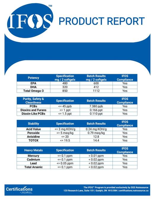 UGN 升级960高纯rTG鱼油软胶囊，rTG结构，金标，IFOS批次认证（120粒/瓶）减塑无瓶口外塑膜 商品图8