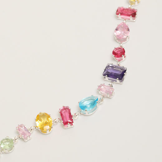 彩色糖果锆石方糖手链高级感森系串珠手饰爆款配饰手链-纪念日百货门店同款166094844 商品图3