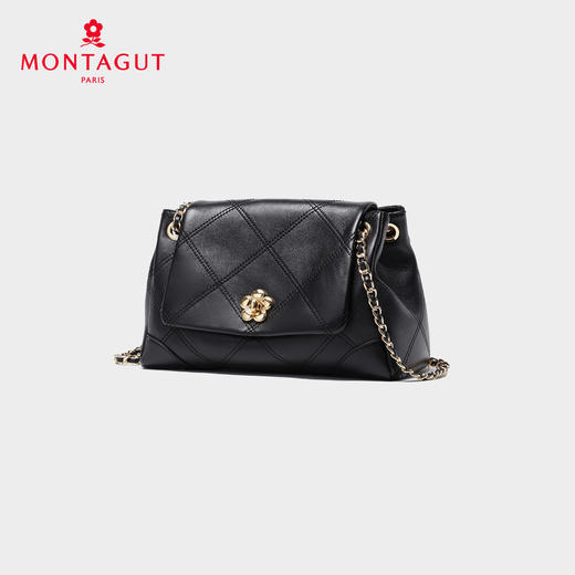 梦特娇女士休闲真皮链条包时尚单肩包可爱斜挎包 商品图1