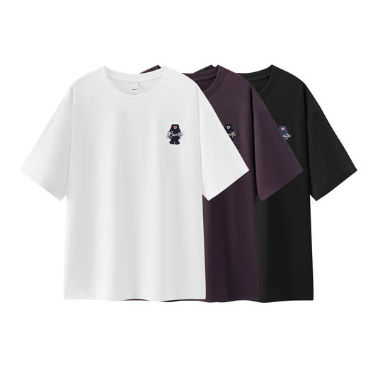 商场同款|森马短袖T恤男夏卡通贴布绣上衣2026新款字母印花针织衫 商品图4