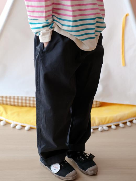 【小大人舒适圈】2026春夏男女儿童棉质休闲裤！口袋小马刺绣直筒水洗工装休闲长裤亲子装！ 商品图1