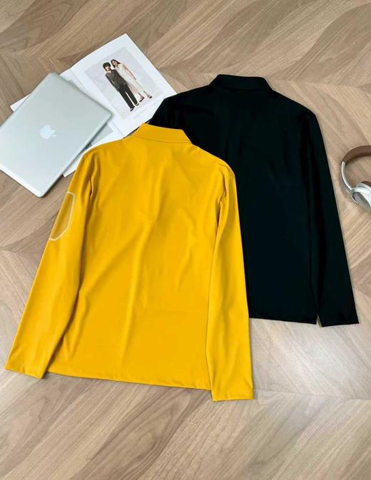 点此购买 可隆春秋季胸前硅胶小标半拉链男士运动速干长袖打底衫 ssy 341933 商品图3