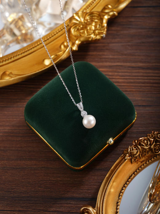 子佩集【时迹流光】银S925珍珠惜王妃套链项链【P2665】双色V单环2602 商品图2