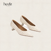 heelz设计师鞋履｜H 小猫跟V口拉菲草单鞋 4.5 公分 商品缩略图2