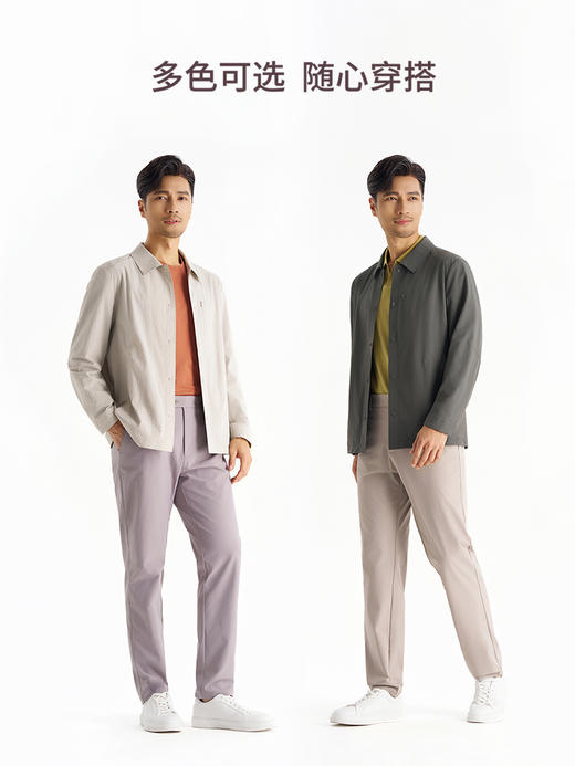 【云盾】抗撕裂肌能格翻领暗扣衬衫夹克261L7J537N[门店专款] 商品图5