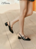 BF楼73Hours73hours女鞋Corrin2026春季新款法式银色复古钻扣粗跟玛丽珍凉鞋吊牌价1280活动价931 商品缩略图1