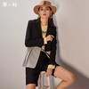 剩S/M/L/XL 芳外新款拼接西服套装职场潮品时尚两件套装8T21AG0333 商品缩略图0