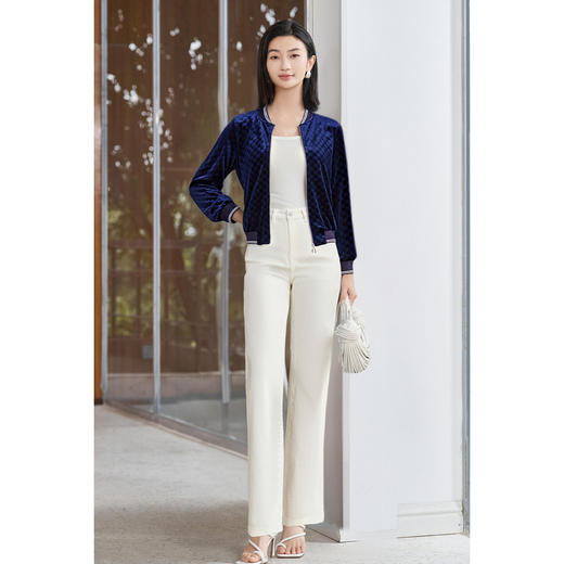 剩S/XL 丝绒上衣+裤子 套装5P25CG5042 商品图0