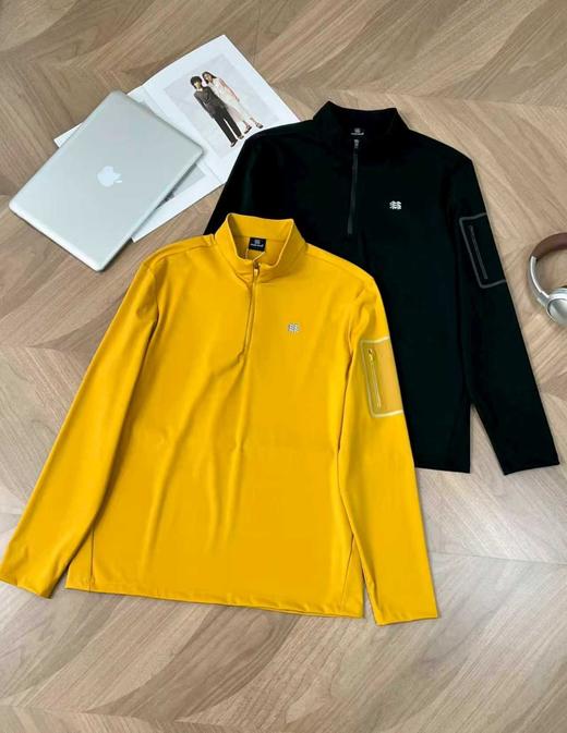 点此购买 可隆春秋季胸前硅胶小标半拉链男士运动速干长袖打底衫 ssy 341933 商品图0