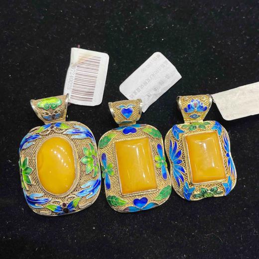 180元/克银烧蓝蜜蜡 商品图3