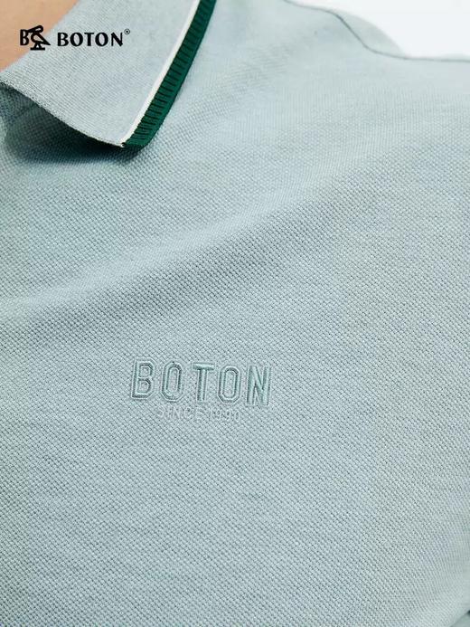 [弹力舒适]波顿夏季男士透气美式POLO短袖针织｜翻领有型，清爽相伴MT033225 商品图4