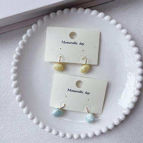 小清新彩色豆豆小耳钉耳环（12mm）-纪念日百货门店同款169894097