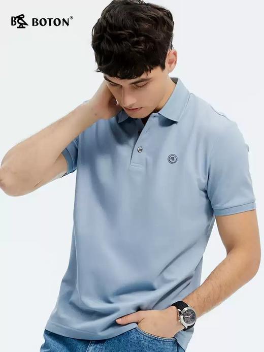 [桑蚕丝]波顿夏季男士质感POLO短袖针织衫｜翻领有型，陪伴日常每一刻MT036225 商品图2